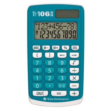 TEXAS INSTRUMENTS Calcolatore scuola TI-106 II 10 cifre blu/bianco