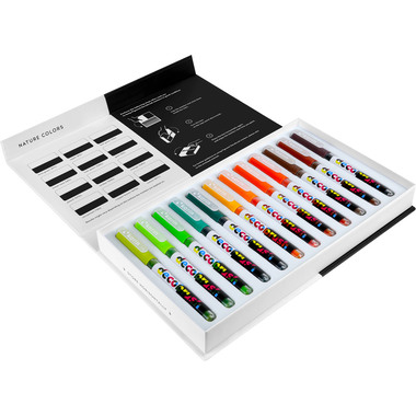 KARIN Pigment Deco Brush 29C3 Nature Colors Set 12 colori