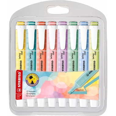 STABILO Textmarker Swing Cool 1-4mm 275/8-08-1 ass. 8 Stück