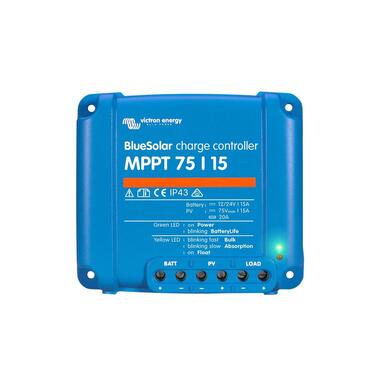 Regolatore di carica solare Victron BlueSolar MPPT 75/15 12-24 V 15A