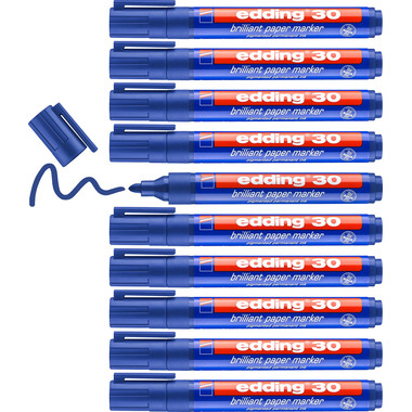 EDDING Marqueur permanent 30 30-3 bleu