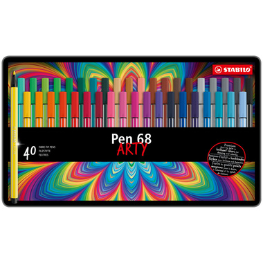STABILO Fasermaler Pen 68 1mm 6840-6 40er Etui