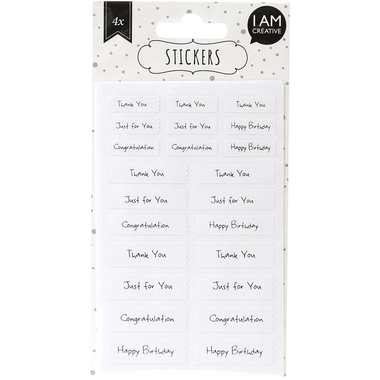 I AM CREATIVE Sticker 4087.76 silber, 4 Blatt