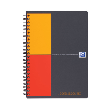 OXFORD Indirizzario int. A5 100103165 Motivi,grigio,rigato 80g 72 f.
