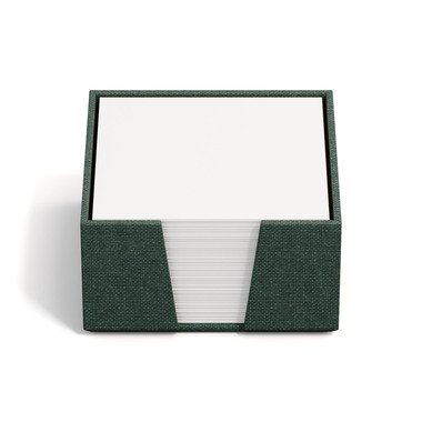 BIGSO BOX OF SWEDEN Porte-bloc James 110x110mm 2711C5901 en lin, vert foncé