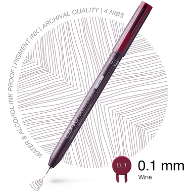 COPIC Multiliner 0.1mm 22075527 wine