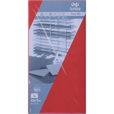 ARTOZ Buste 1001 C6/5 107294185 100g, rosso 5 pezzi