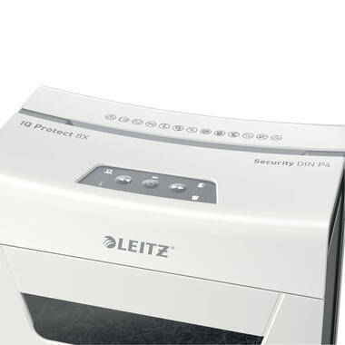 LEITZ Aktenvernichter IQ Protect 8091-20-00 8X, P-4, 14lt