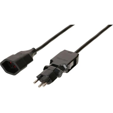 Max Hauri prolunga 3 m T13 - T12 Clip-Clap, Nero