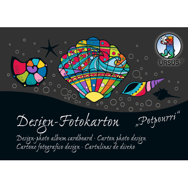 URSUS Fotokarton-Block Potpourri A6 11456499SE 300g,60 Motive 60 Blatt
