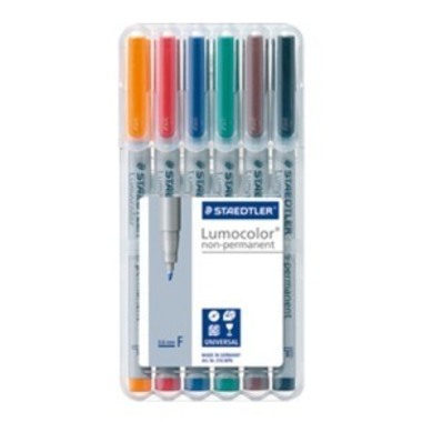 STAEDTLER Lumocolor non-perm. F 316-WP6 6 colori ass.