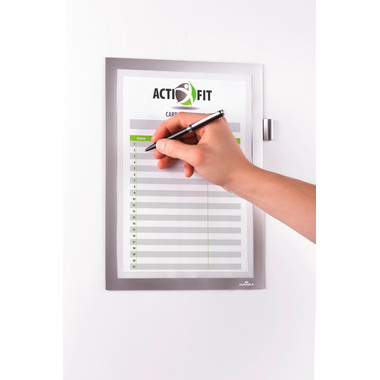 DURABLE Duraframe Note A4 499323 autocollant, argent