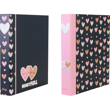 ANCOR Ringbuch A4 118209 B'LOG HEARTS, 4 Ringe
