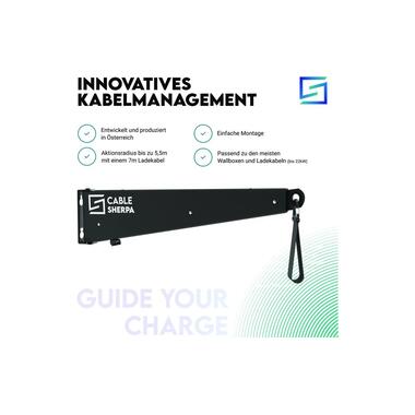 Electrical material cable holder Cable-Sherpa, black