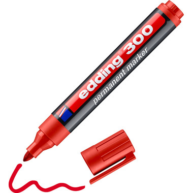 EDDING Permanent Marker 300 1,5-3mm 300-2 rot