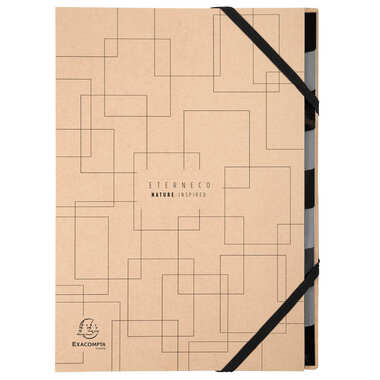 EXACOMPTA Ordnungsmappe Eterneco A4 56747E braun, ass., FSC 9-teilig