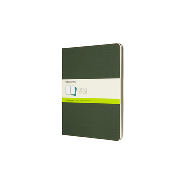 MOLESKINE Cahier XL, 3x, Blanko 855358 Myrtengrün 3 Stück