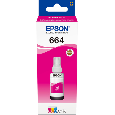 EPSON Flacone d'inch. 664 magenta T664340 EcoTank L355/L555 6500 pagine