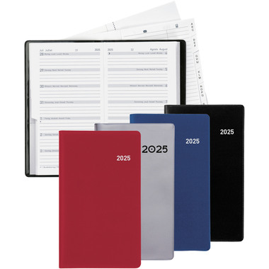 BIELLA Agenda Bern 2026 851572470026U 1S/2P rouge vin ML 8.7x15.3cm