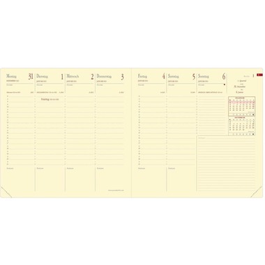 QUO-VADIS Agenda Soho Executif 2026 905462Q 1W/2S stahlblau DE 16x16cm