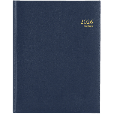 BREPOLS Agenda Timing Lima Kul. 2026 0.136.1256 1S/2P bleu 17x22cm