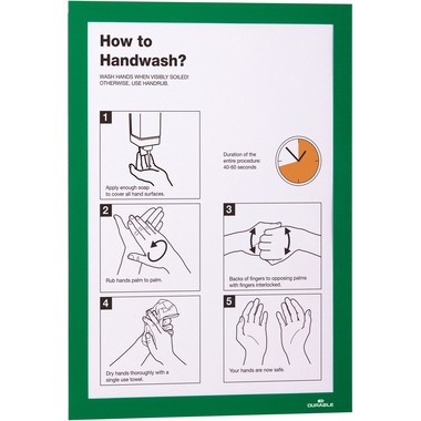 DURABLE Dossier Duraframe 487205 vert, autocollant 2 pcs.