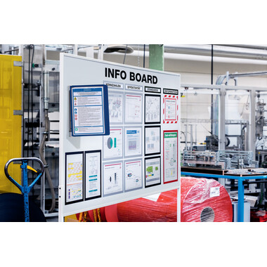 DURABLE Vario Magnet Wall, 5 Sherpa A4 591407 Set, dunkelblau