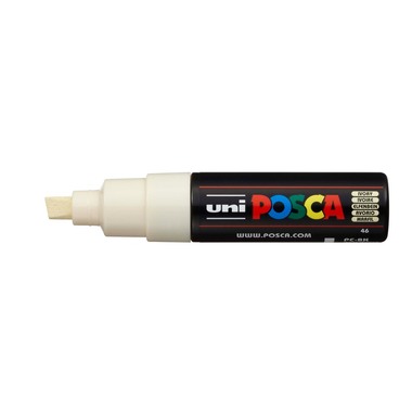 POSCA Marker 8mm PC-8K IVORY elfenbein, Keilspitze