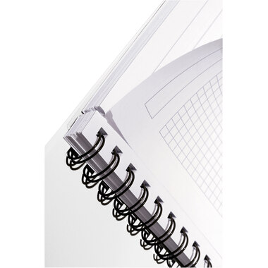 LEITZ Spiralbuch WOW PP A5 4639-00-16 gelb 80 Blatt