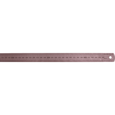 RUMOLD Stahllineal 45cm 323715 0-Punkt Aussenkante schwer