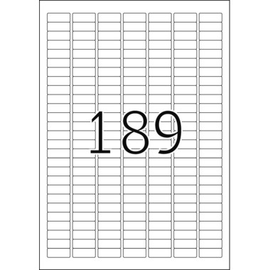 HERMA Étiquettes PREMIUM 25.4x10mm 4333 blanc,perm. 4725 pcs./25 flls.
