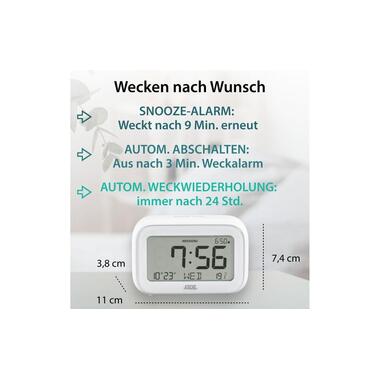 ADE Digitalwecker mit Temperaturanzeige