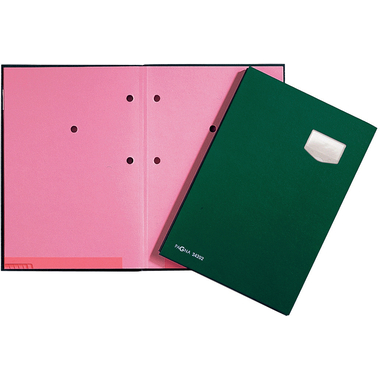 PAGNA Raccoglitore firme De Luxe A4 24102-03 verde 10 comp.