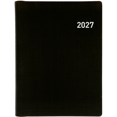 BIELLA Taschenagenda Rex Wire-O 2027 825773020027U 1W/2S schwarz ML 10.1x14.2cm