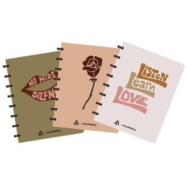 ADOC Cahier à anneaux A5 3055.25 assorti, quadrillé 144 pages