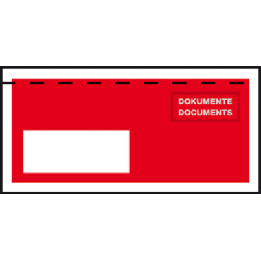 ELCO Pochett. Cour.Quick Vitro C6/5 29028.80 rouge, fenêtre gauche 250 pcs.