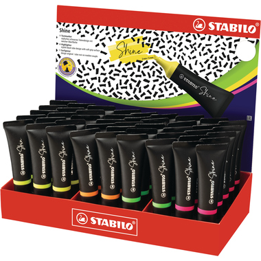 STABILO Textmarker Shine 76/45-1 45 Stück ass.