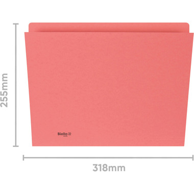 BIELLA Vertikalmappe A4 25542445U rot 240g 100 Stück