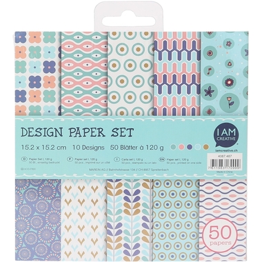I AM CREATIVE Design Paper Set I 4087.487 50 Blatt, pastell