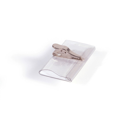 DURABLE Badge avec pince crocodile 811019 transparent, 40x75mm 25 pcs.