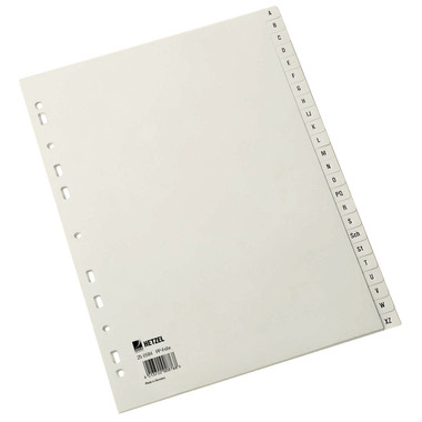 HETZEL Register PP A4 25650481 grau A-Z 24-teilig