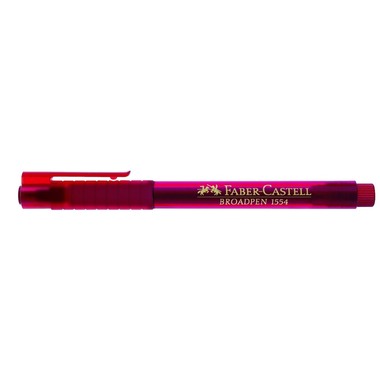 FABER-CASTELL Penna Broadpen 1554 0.8mm 155421 rosso