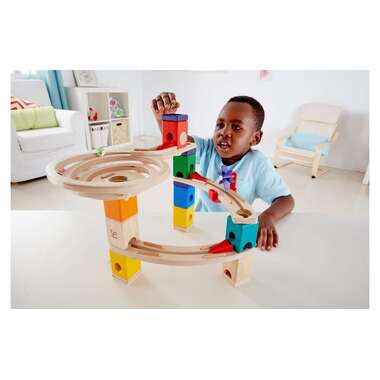 Hape Marble Run Quadrilla Super Spiral Castle & Final Sprint