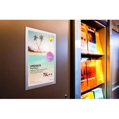 DURABLE Sichtfenster Duraframe 487223 silber, selbstklebend 2 Stk.