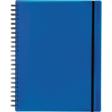 KOLMA Cahier spir.EASY KolmaFlex A4 06.550.05 bleu, quadrillé 5mm 100 feuil.