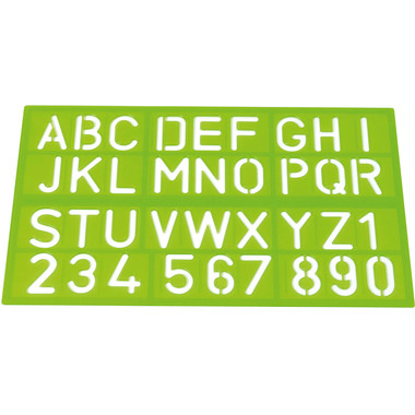 WESTCOTT Chablon 50cm E-10600 00 A-Z, 0-9 bleu/rouge/vert