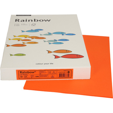 RAINBOW Papier intensivorange/26 A4 88042454 FSC, 80g 500 Blatt