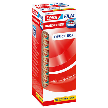 TESA Klebeband transp.Box 33mx15mm 573710000 10 Stk.