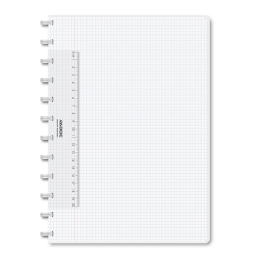 ADOC Notizheft A4 6044.101 kariert transparent