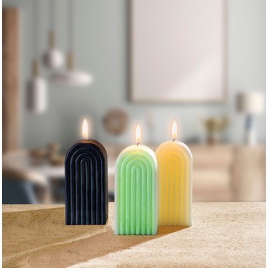 GLOREX Moule bougie 12x6x3.7cm 69732090 petit arc